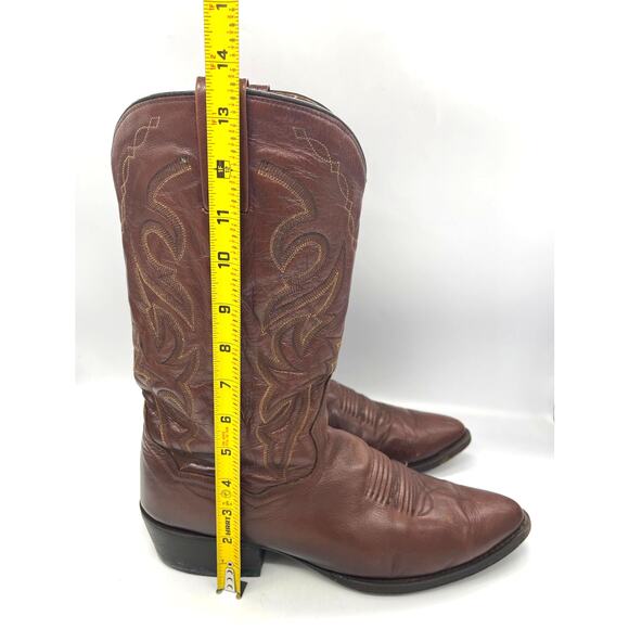 Dan Post Men\'s Leather Milwaukee DP 2111 Western Cowboy Round Toe Boots Size 11 main image 4